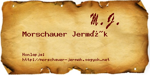 Morschauer Jermák névjegykártya